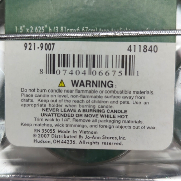 Christmas "Tree Candles" 2 in tall Set 6 - Picture 4 of 4